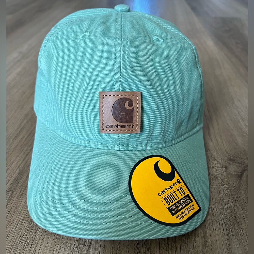 Carhartt Unisex Teal Adjustable Cap with Logo Patch